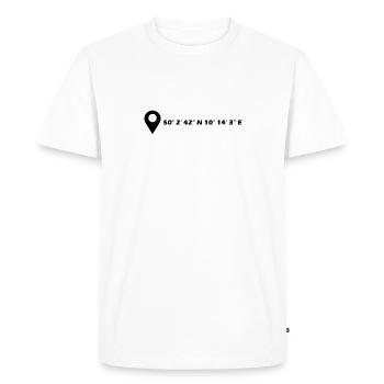 Schweinfurt coordinates - Men's Premium Organic T-Shirt - white - Front - Nico (187cm)
