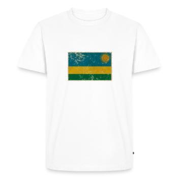 Rwanda - Men's Premium Organic T-Shirt - white - Front - Nico (187cm)