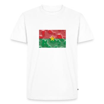 Afrique BurkinaFaso - T-shirt Premium bio Homme - blanc - Devant - Nico (187cm)