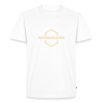 Workplace Job Work Occupation Well BuilderWork B - Men's Premium Organic T-Shirt - white - Front - Nico (187cm)