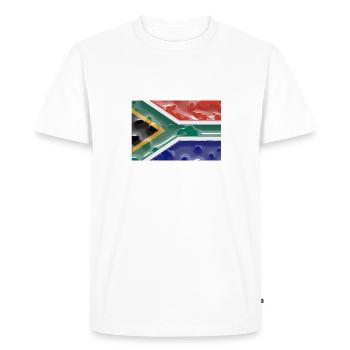 Afrique du Sud Afrique du Sud - T-shirt Premium bio Homme - blanc - Devant - Nico (187cm)