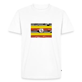 Ouganda Ouganda - T-shirt Premium bio Homme - blanc - Devant - Nico (187cm)