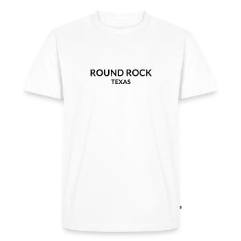 Round Rock, Texas, États-Unis - T-shirt Premium bio Homme - blanc - Devant - Nico (187cm)