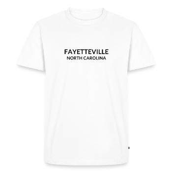 Fayetteville, Caroline du Nord, États-Unis - T-shirt Premium bio Homme - blanc - Devant - Nico (187cm)
