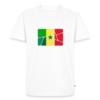 Senegal - Men's Premium Organic T-Shirt - white - Front - Nico (187cm)