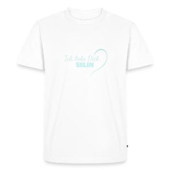 Selin - T-shirt Premium bio Homme - blanc - Devant - Nico (187cm)