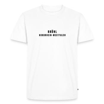 Brühl, Rhénanie-du-Nord-Westphalie - T-shirt Premium bio Homme - blanc - Devant - Nico (187cm)