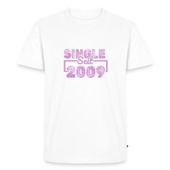 since 2009 - Men's Premium Organic T-Shirt - white - Front - Nico (187cm)