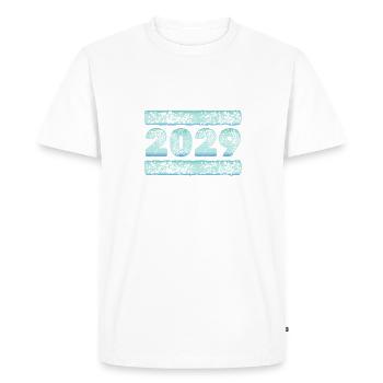 Eiskalt 2029 - Men's Premium Organic T-Shirt - white - Front - Nico (187cm)