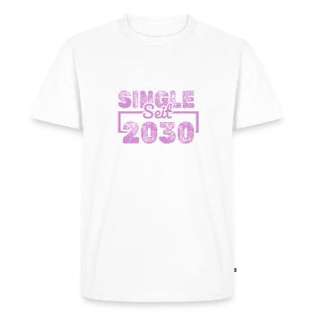 since 2030 - Men's Premium Organic T-Shirt - white - Front - Nico (187cm)