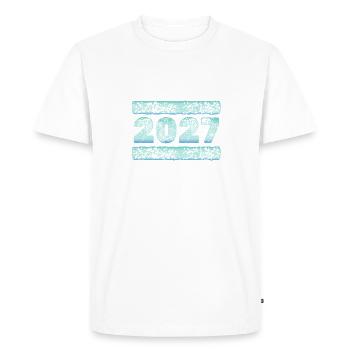 2027 - T-shirt Premium bio Homme - blanc - Devant - Nico (187cm)
