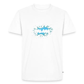 Malaga - T-shirt Premium bio Homme - blanc - Devant - Nico (187cm)