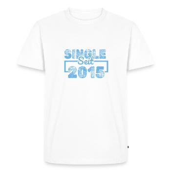 since 2015 - Men's Premium Organic T-Shirt - white - Front - Nico (187cm)