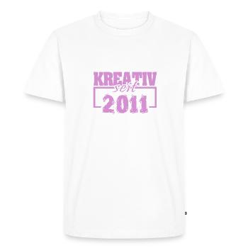 Creative 2011 - Men's Premium Organic T-Shirt - white - Front - Nico (187cm)