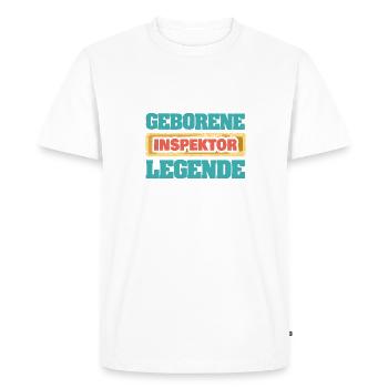 Inspecteur de la profession - T-shirt Premium bio Homme - blanc - Devant - Nico (187cm)