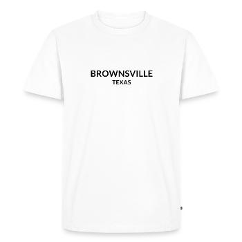 Brownsville, Texas, États-Unis - T-shirt Premium bio Homme - blanc - Devant - Nico (187cm)