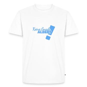 Drôle d’Albert - T-shirt Premium bio Homme - blanc - Devant - Nico (187cm)