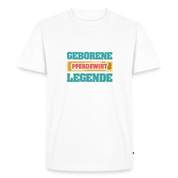 Éleveur de chevaux comme profession - T-shirt Premium bio Homme - blanc - Devant - Nico (187cm)