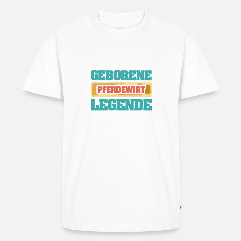 Pferdewirt als Beruf - Männer Premium Bio T-Shirt - undefined