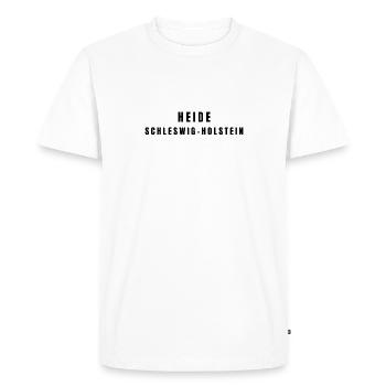 Heide Schleswig-Holstein - T-shirt Premium bio Homme - blanc - Devant - Nico (187cm)