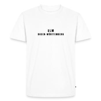 Ulm Baden-Württemberg - T-shirt Premium bio Homme - blanc - Devant - Nico (187cm)