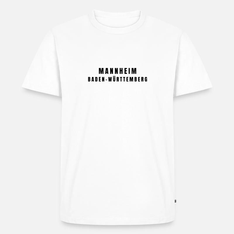 Mannheim Baden-Württemberg - Männer Premium Bio T-Shirt - Weiß
