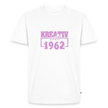 Creative 1962 - Men's Premium Organic T-Shirt - white - Front - Nico (187cm)