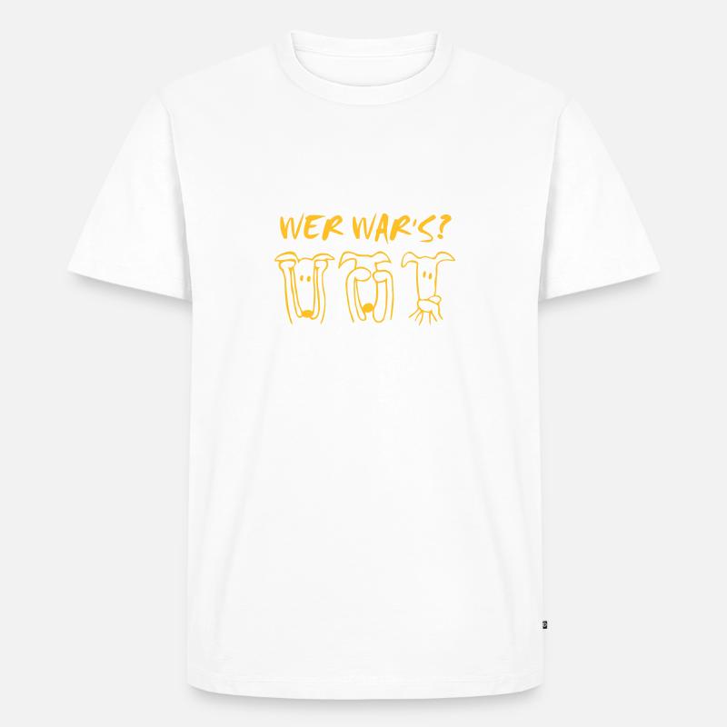 wer-wars? - Männer Premium Bio T-Shirt - Weiß