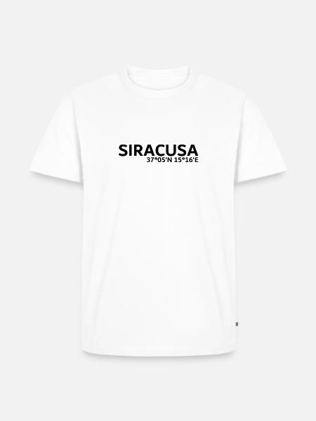 Siracusa coordinates - Men's Premium Organic T-Shirt - white