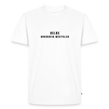 Oelde, Rhénanie-du-Nord-Westphalie - T-shirt Premium bio Homme - blanc - Devant - Nico (187cm)