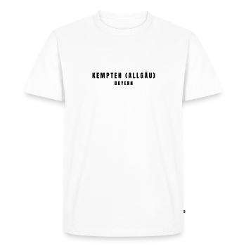 Kempten (Allgäu), Bavière - T-shirt Premium bio Homme - blanc - Devant - Nico (187cm)