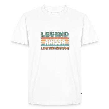 Gift for Anissa - Men's Premium Organic T-Shirt - white - Front - Nico (187cm)