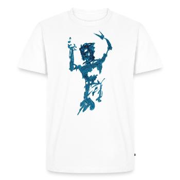 Monster - Men's Premium Organic T-Shirt - white - Front - Nico (187cm)