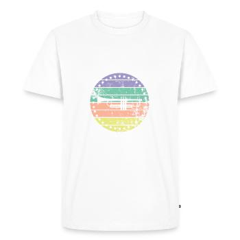 Trompette - T-shirt Premium bio Homme - blanc - Devant - Nico (187cm)