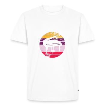 Piano - T-shirt Premium bio Homme - blanc - Devant - Nico (187cm)