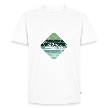 Berg - T-shirt Premium bio Homme - blanc - Devant - Nico (187cm)