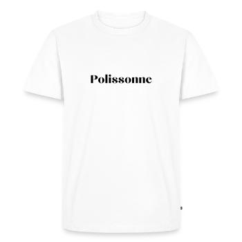 Polissonne - T-shirt Premium bio Homme - blanc - Devant - Nico (187cm)