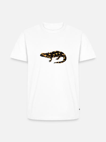 fire Salamander - Men's Premium Organic T-Shirt - white