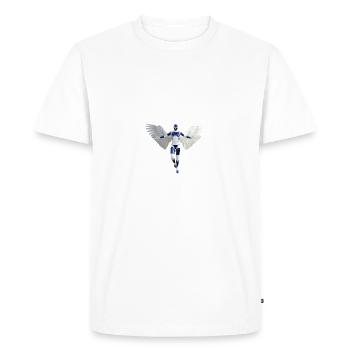 The mechanical angel - Men's Premium Organic T-Shirt - white - Front - Nico (187cm)