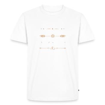 1 an de mariage - T-shirt Premium bio Homme - blanc - Devant - Nico (187cm)