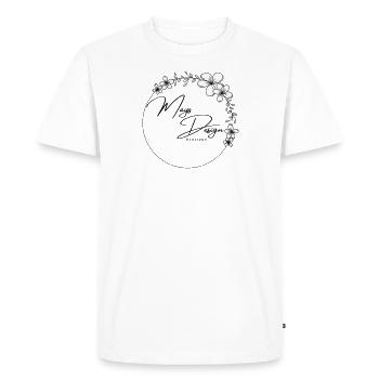 Mays design agency 2 - Men's Premium Organic T-Shirt - white - Front - Nico (187cm)