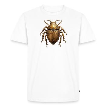Scarabée - T-shirt Premium bio Homme - blanc - Devant - Nico (187cm)