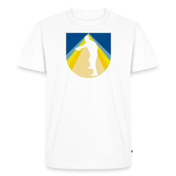 Frisbee Player - Men's Premium Organic T-Shirt - white - Front - Nico (187cm)