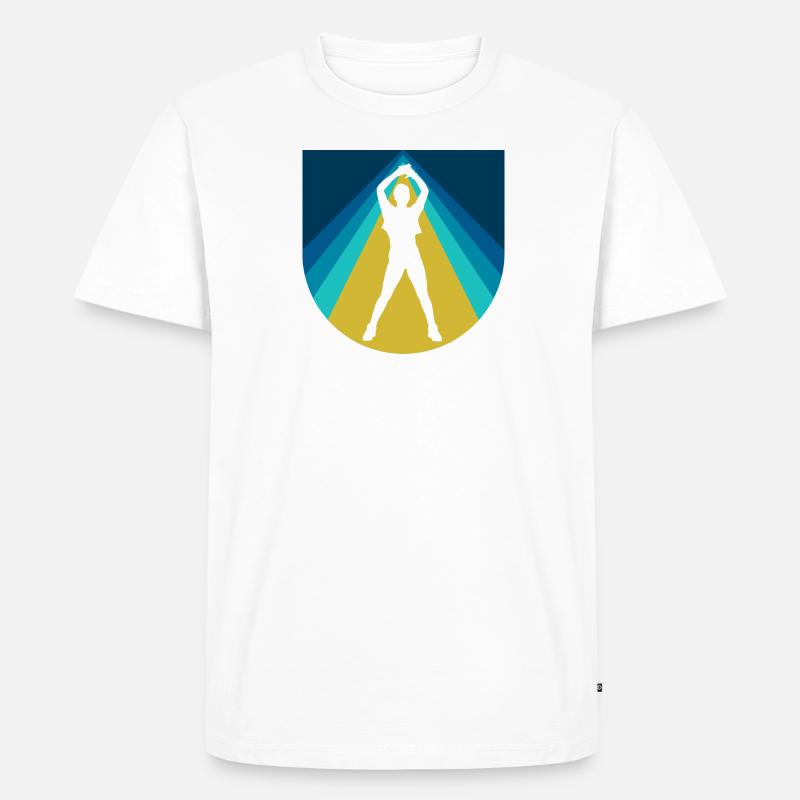 Aerobics Training - Männer Premium Bio T-Shirt - Weiß
