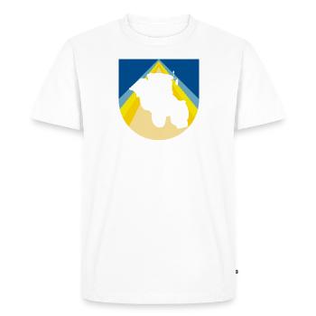 Cour du ranch - T-shirt Premium bio Homme - blanc - Devant - Nico (187cm)