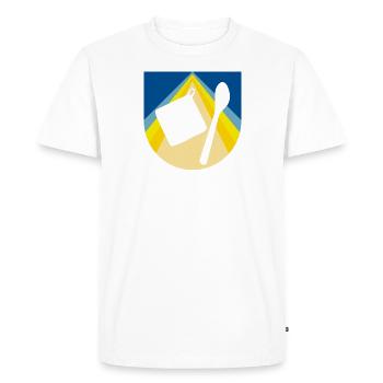 Bakery Bakery Bakery Bakery - Men's Premium Organic T-Shirt - white - Front - Nico (187cm)