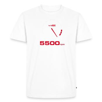 VTEC REV - T-shirt Premium bio Homme - blanc - Devant - Nico (187cm)