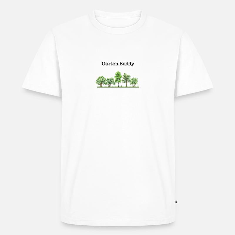 Garten Freund - Männer Premium Bio T-Shirt - Weiß
