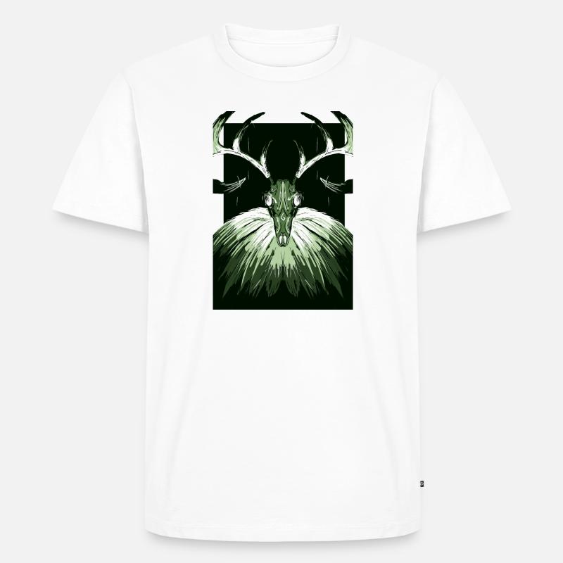 Druide - Männer Premium Bio T-Shirt - Weiß