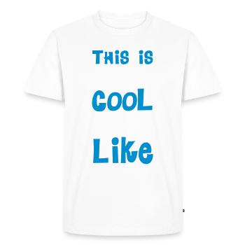 Cool - Men's Premium Organic T-Shirt - white - Front - Nico (187cm)
